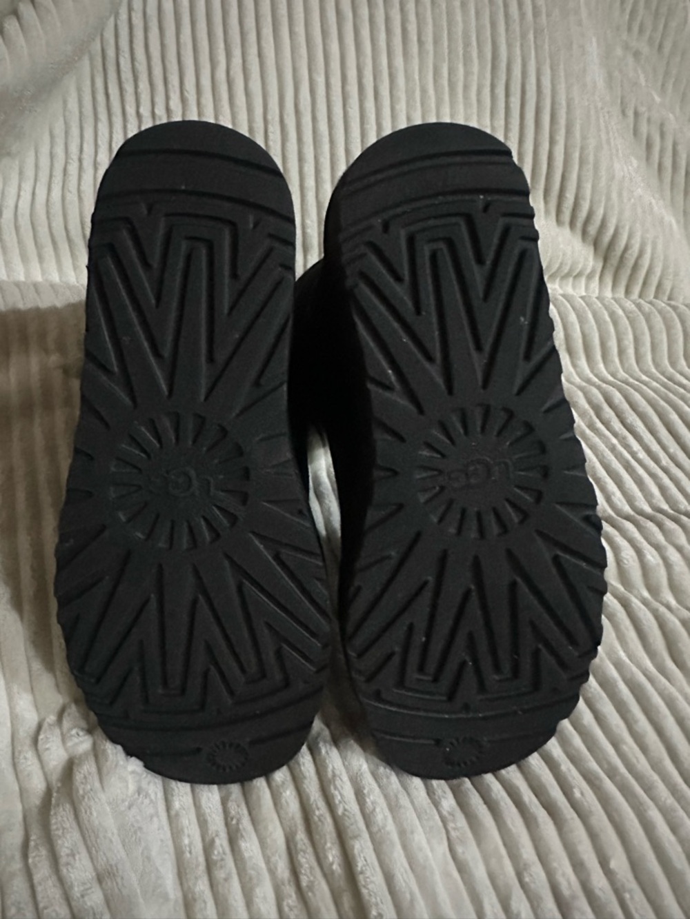 UGG Black Plush Shearling-Lined Boot - Picture 2 of 3
